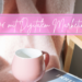 Kaffeetasse in rosa mit Text 150€ mit digitalem Marketing